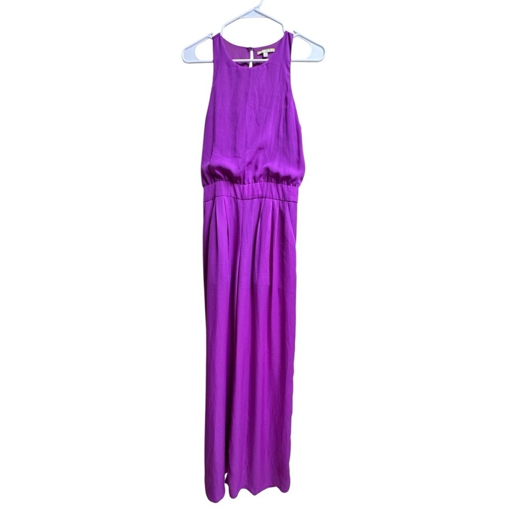 Gianni Bini Women’s Sleeveless Wide Leg Jumpsuit Purple Size Small